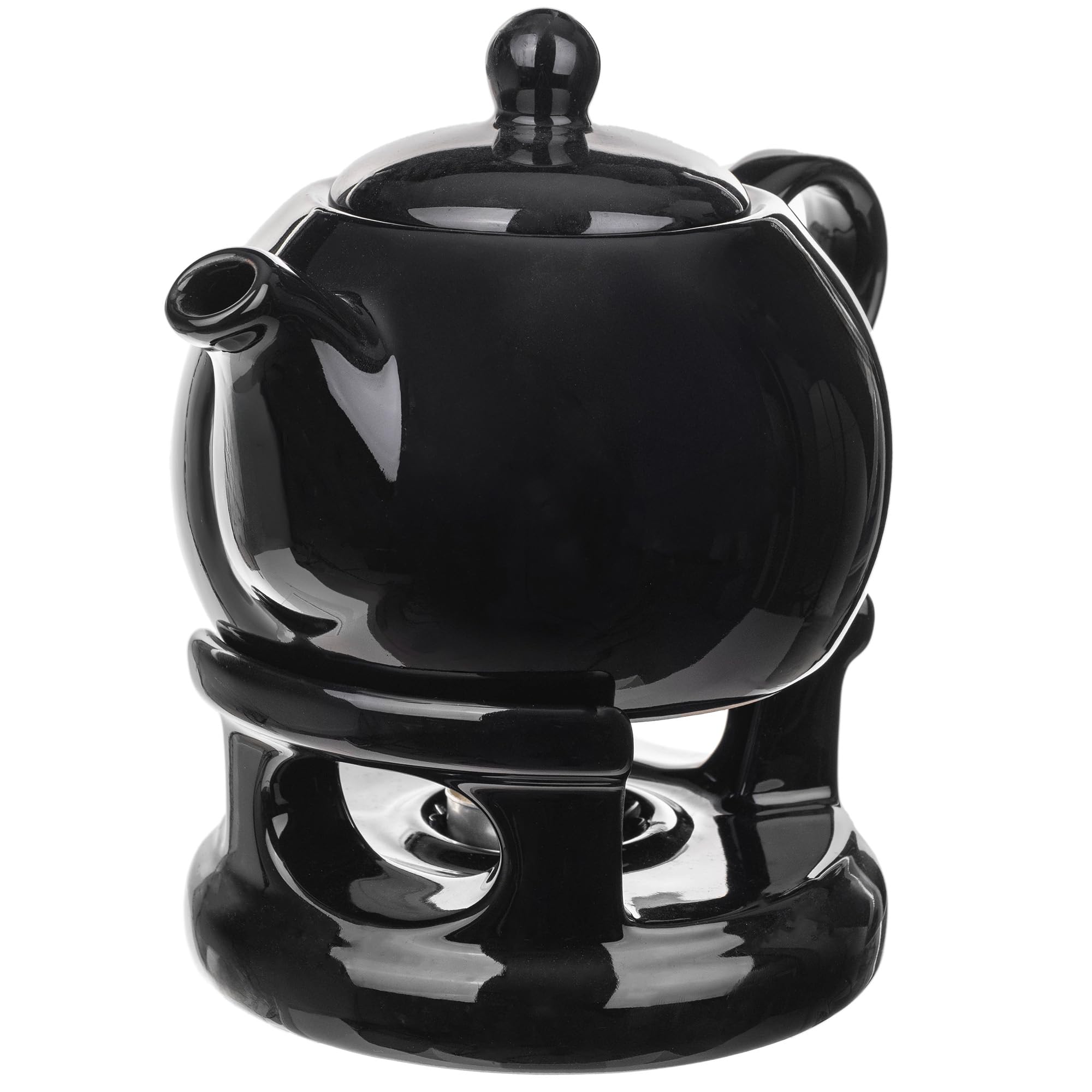 KADAX Theepot 1,5L met stoofje set, glazen theepot met theewarmer, glazen kan met zeef en deksel voor losse thee, kan van glas, theeservies (met zeef