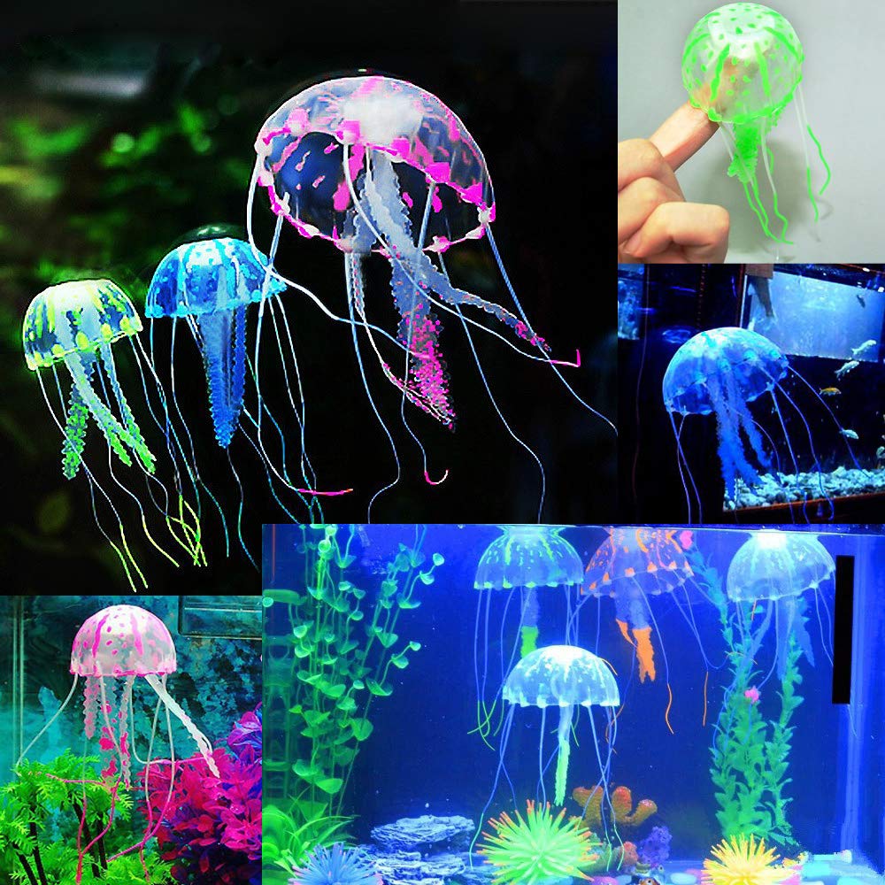 Amazon.co.jp: EnergyPower 観賞用 シリコン製人工クラゲ 蛍光色6色