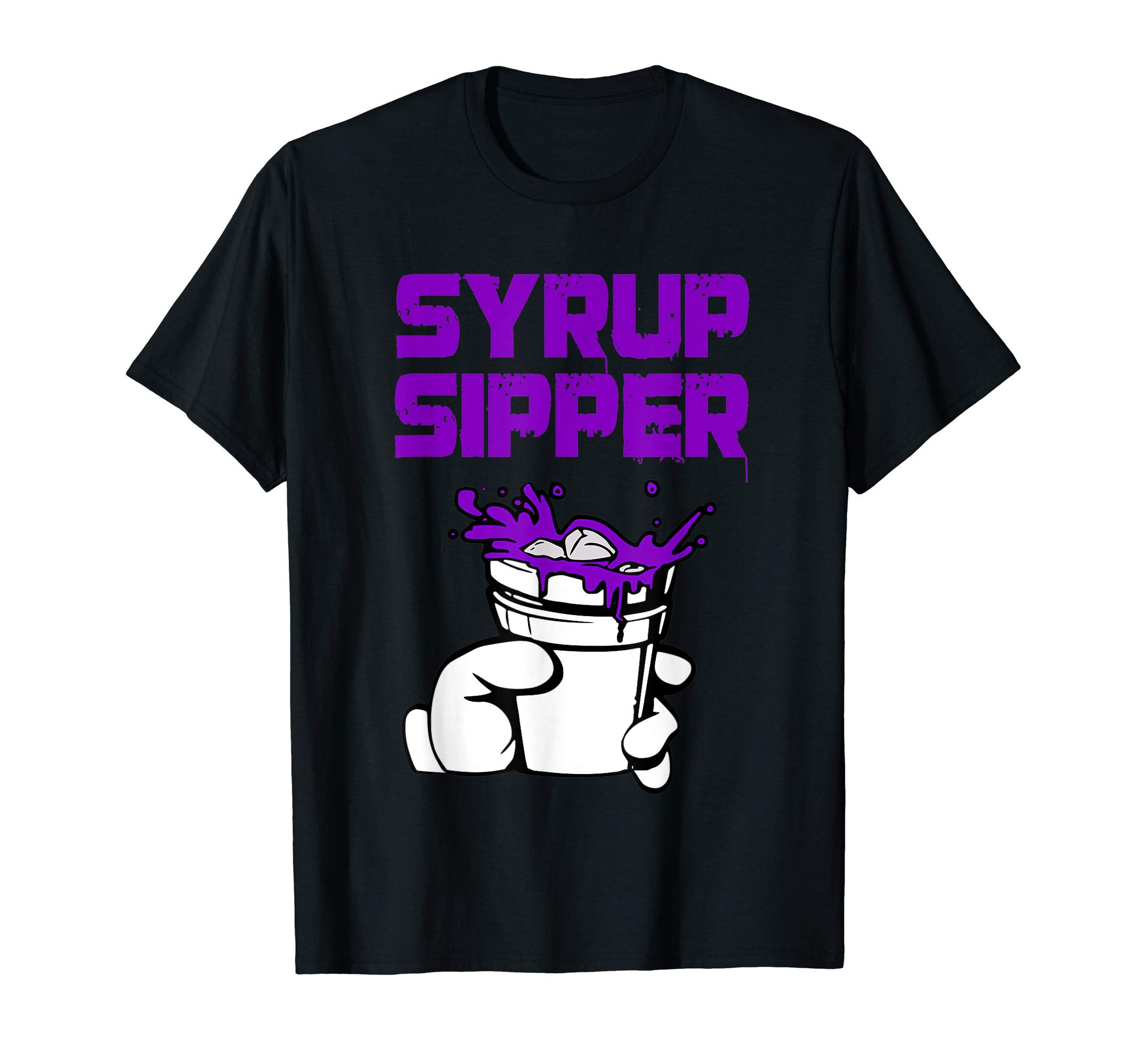 Codeine Purple Drank SizzurpCodeine Lean Double Cup Styrofoam Purple Drank Syrup Sipper T-Shirt