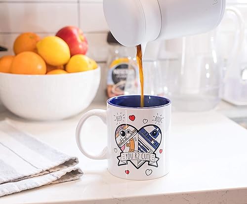 Miniatura 3 de Silver Buffalo Star Wars You R2 - Taza de café de cerámica con capacidad para 20 onzas, exclusiva de Toynk