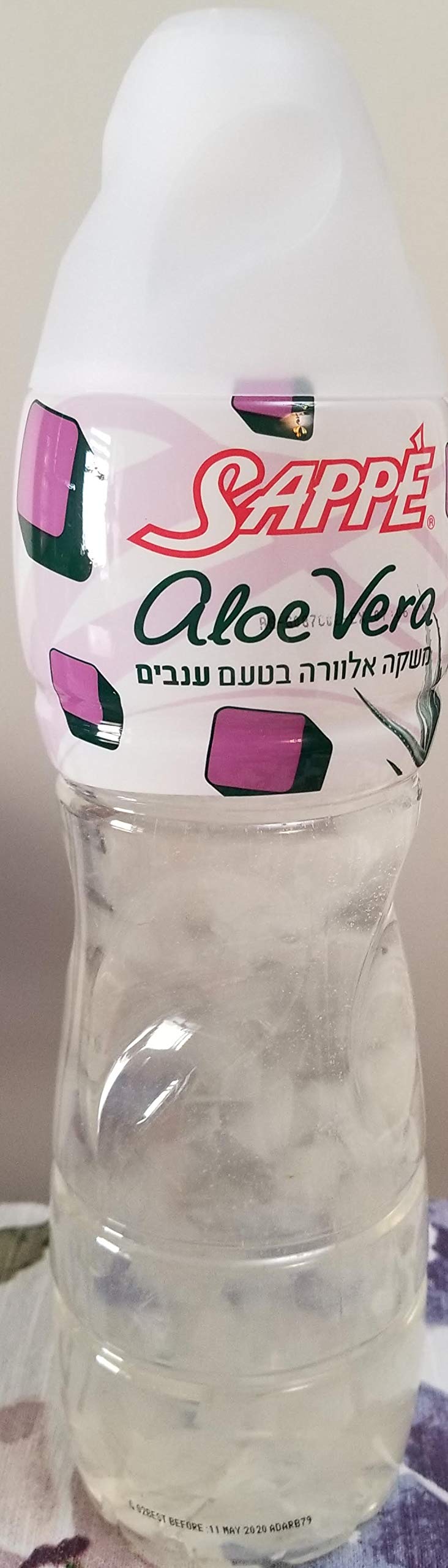 Amazon.com : Sappe Aloe Vera Juice Infused With Grape Flavor. Kosher. 1  Liter : Grocery & Gourmet Food