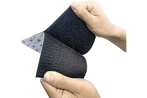 6pair Hook & Loop Tape 4" x 8" - Self-Adhesive Interlocking Fabric Fastener Reclosable