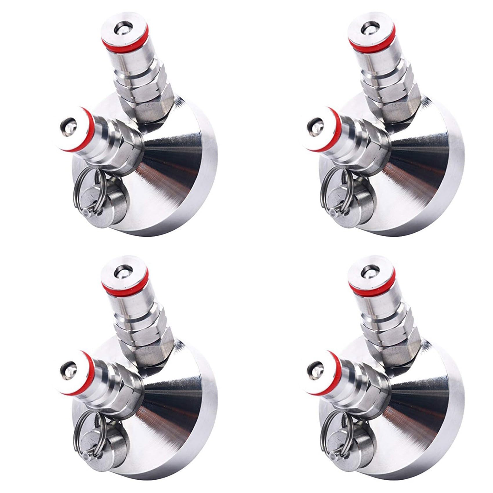 Hndhbfgrt 4X Ball Lock Mini Keg Tap Dispenser for Mini Beer Keg Stainless Steel Dispenser Homebrew Spear 3.6L/5L/10L
