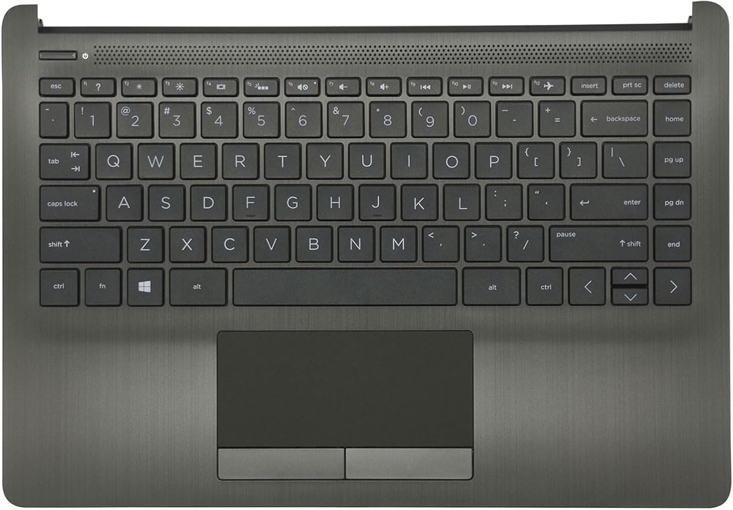Replacement Upper Case Palmrest for HP 14Z-DK 14-DK 14-CF 14S-CF Series Laptop Backlit Keyboard Assembly Touchpad Top Cover L24817-001 Gray