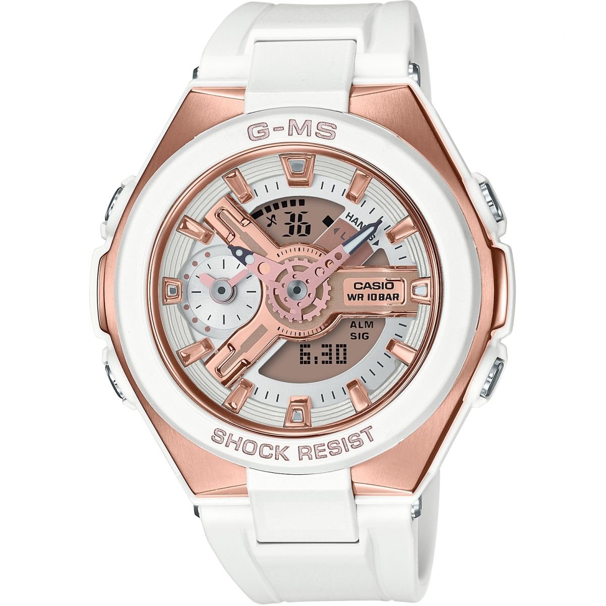 Amazon.co.jp: MSG-400G-7A Casio BABY-G ホワイト レディース 