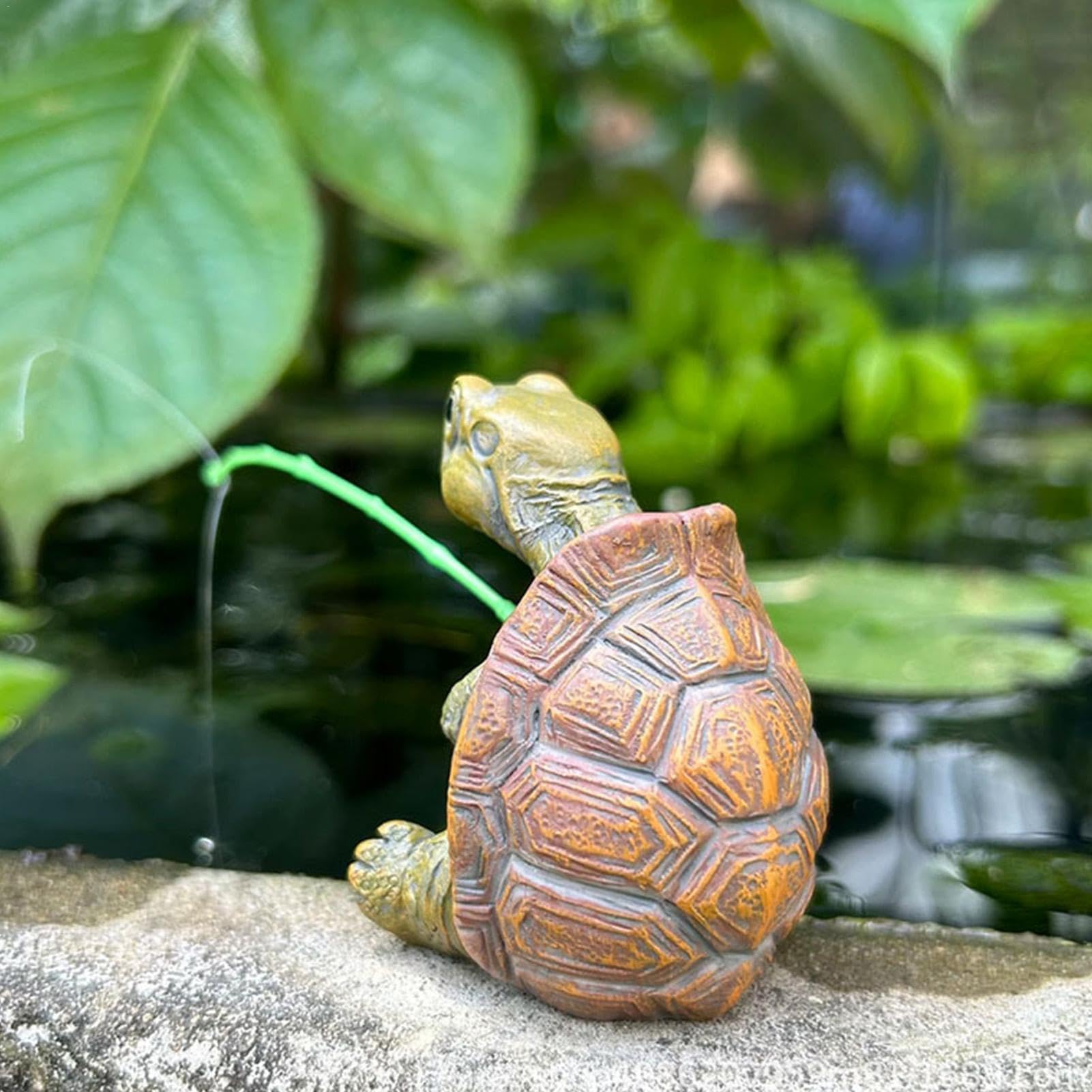 Décoration Flottante Pour étang - Figurine De Tortue Réaliste En Résine - Pour Jardin Aquatique, Aquarium