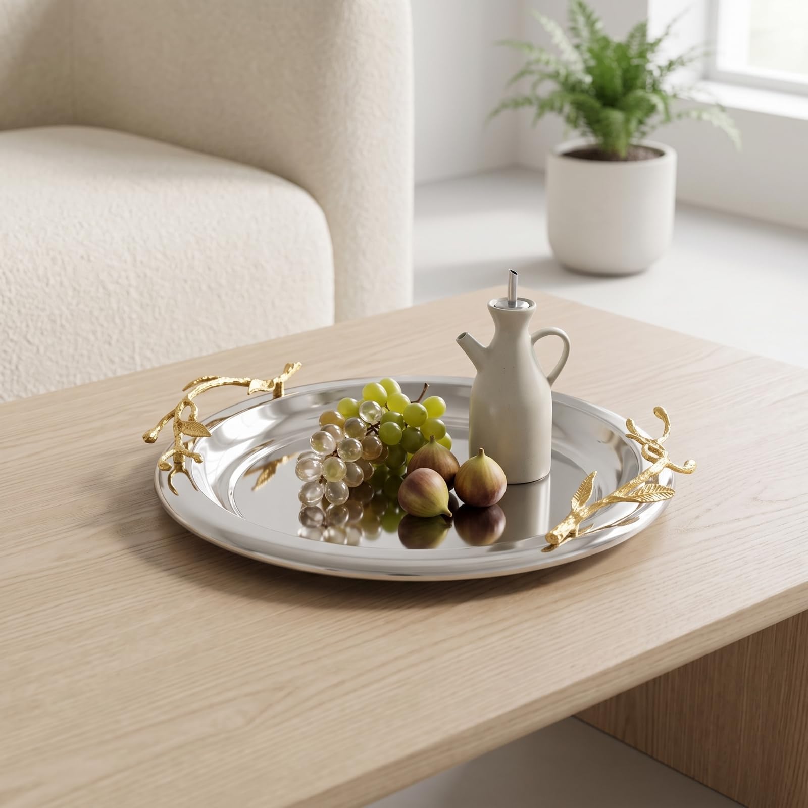 Bandeja Servir Vajilla | Bandeja Acero Inoxidable, Decorativa, para Bufé
