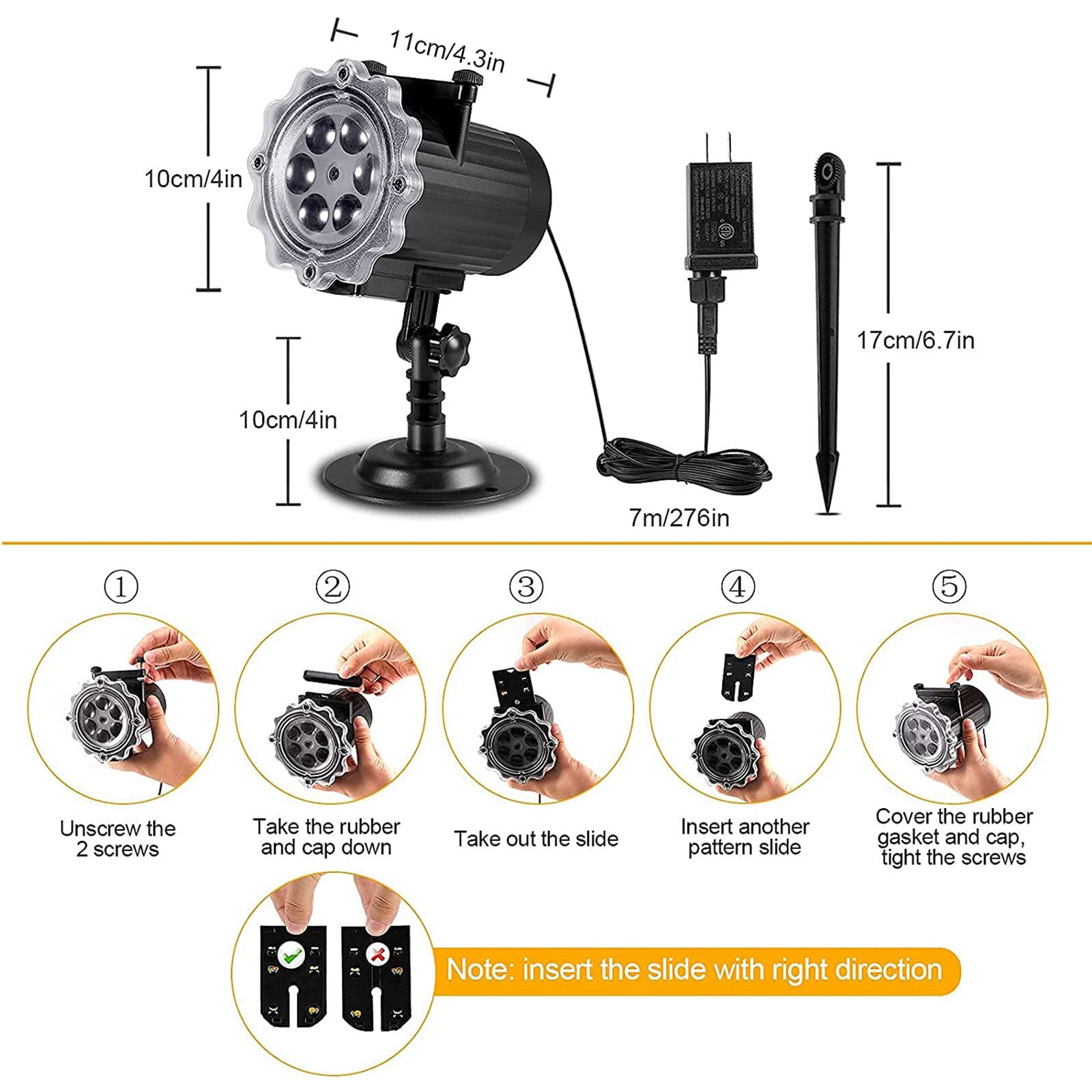 Luces De Proyector Navidad, LED Luz Proyector Exterior, Impermeable Lámpara De Proyección 12 Diapositivas, Decoracion Navidad Luz Proyector Nieve para Fiesta Halloween Valentín Festivos Boda