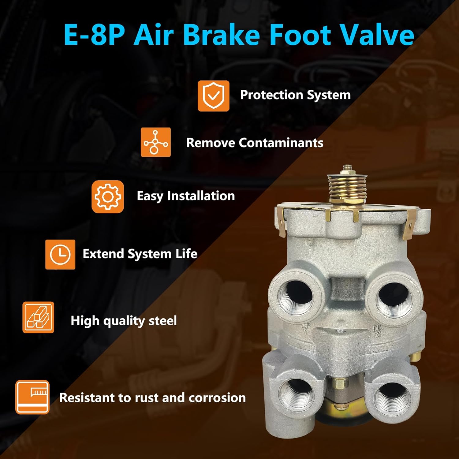 800629 Air Brake Dual Circuit Foot Control Valve Fit For Haldex 065313 800583 800629 65313