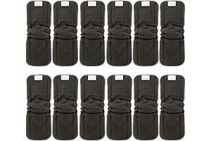 Alvababy 5-Layer Bamboo Inserts with Gussets for Cloth Diapers