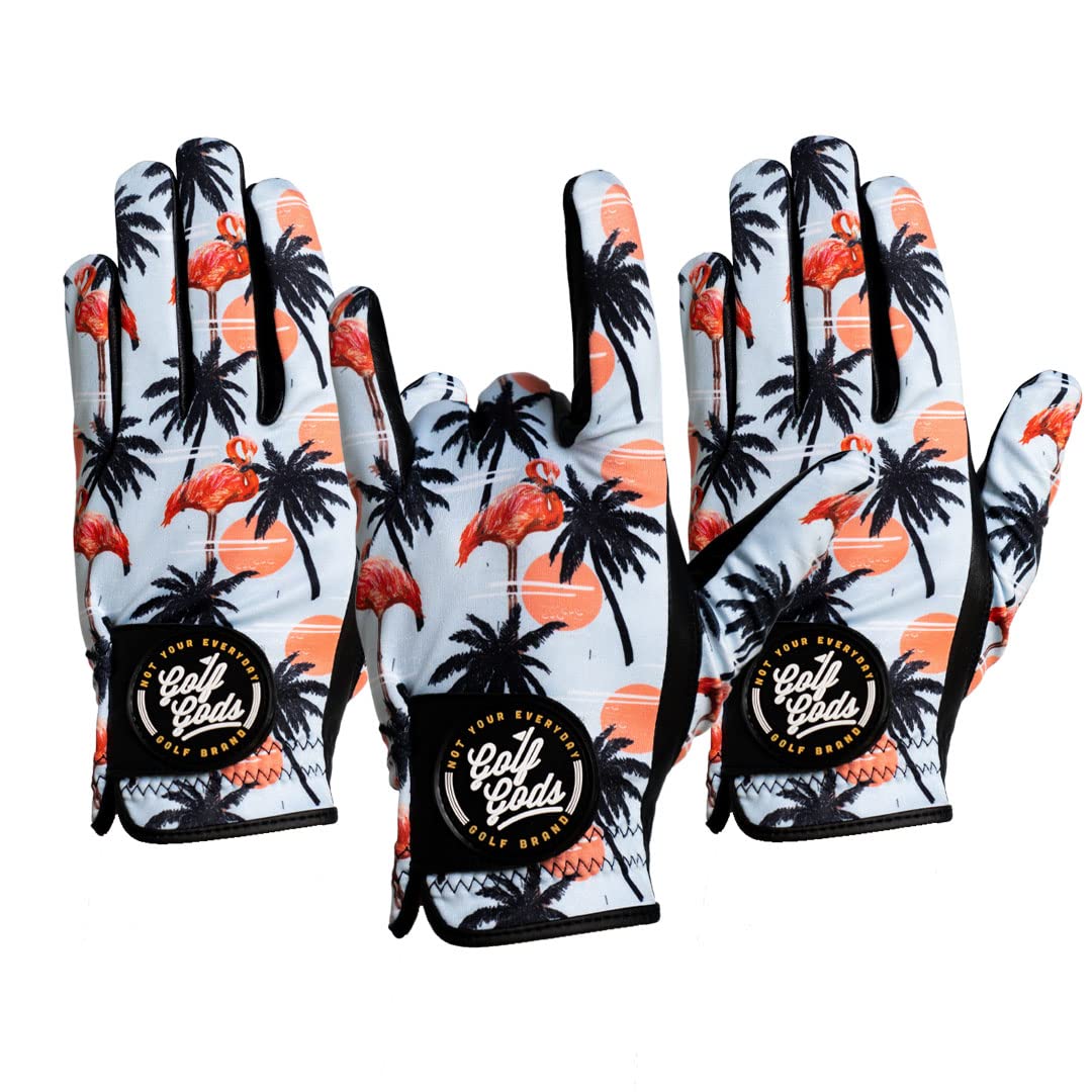 Golf Gods - Golf Glove Miami Vice 3 Pack