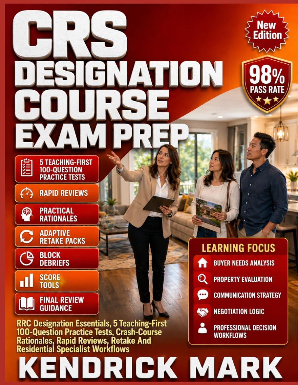 CRS DESIGNATION COURSE EXAM PREP: Rrc Designation Essentials, Course-Exam Strategy, 5 Teaching-First 100-Question Practice Tests, Crash-Course Rationales, Rapid Reviews And retake