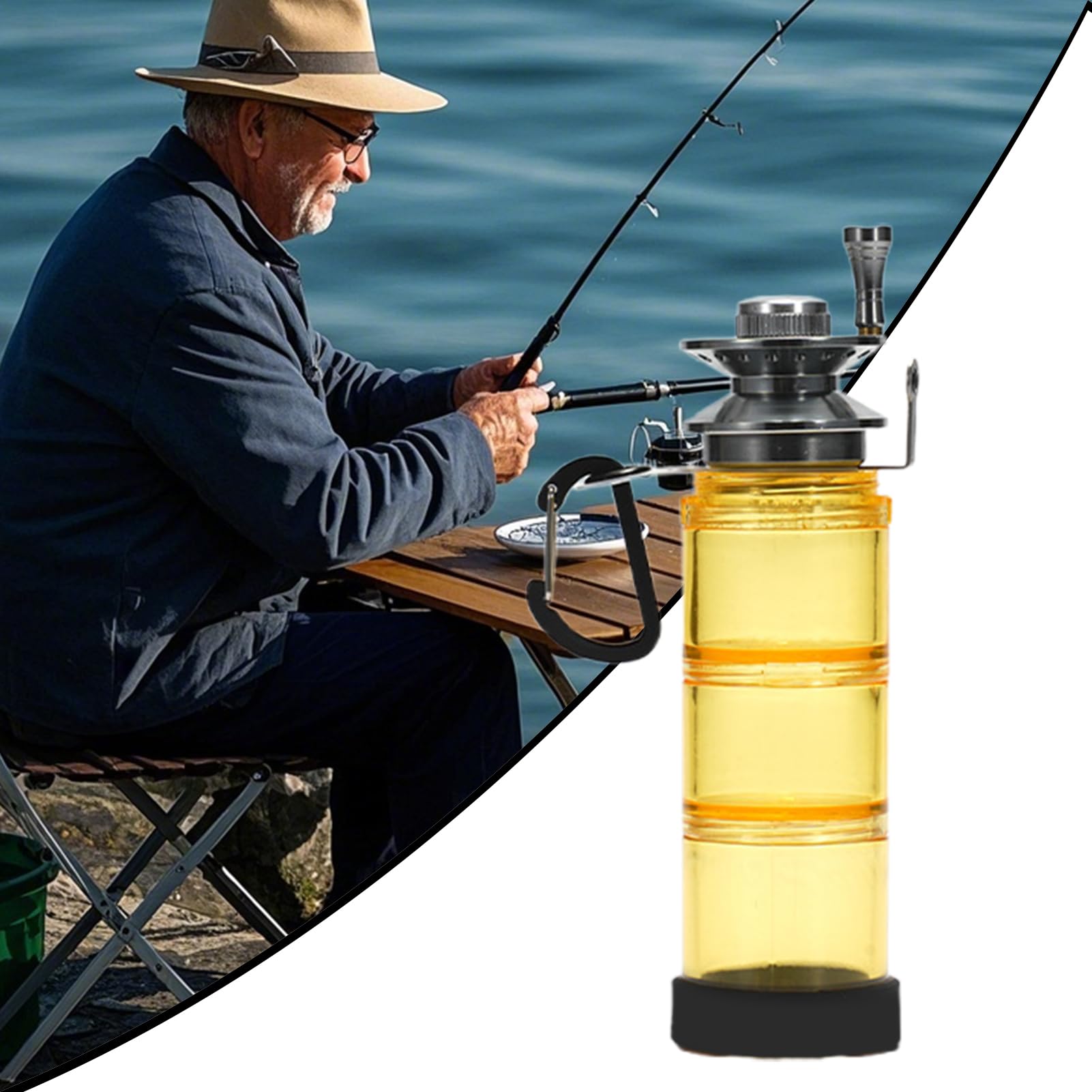 Organizzatore Per Esche Da Pesca Porta Esche da Pesca | Astuccio Impermeabile Portatile per Barche Kayak Escagioni Acqua Salata Viaggi Campeggio Escursionismo All'aperto