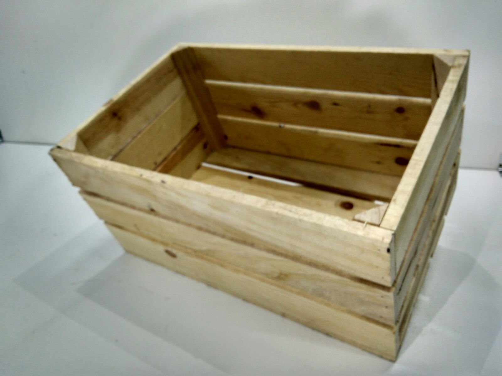 Set 4 Cajas DE Madera Pino Natural Vintage