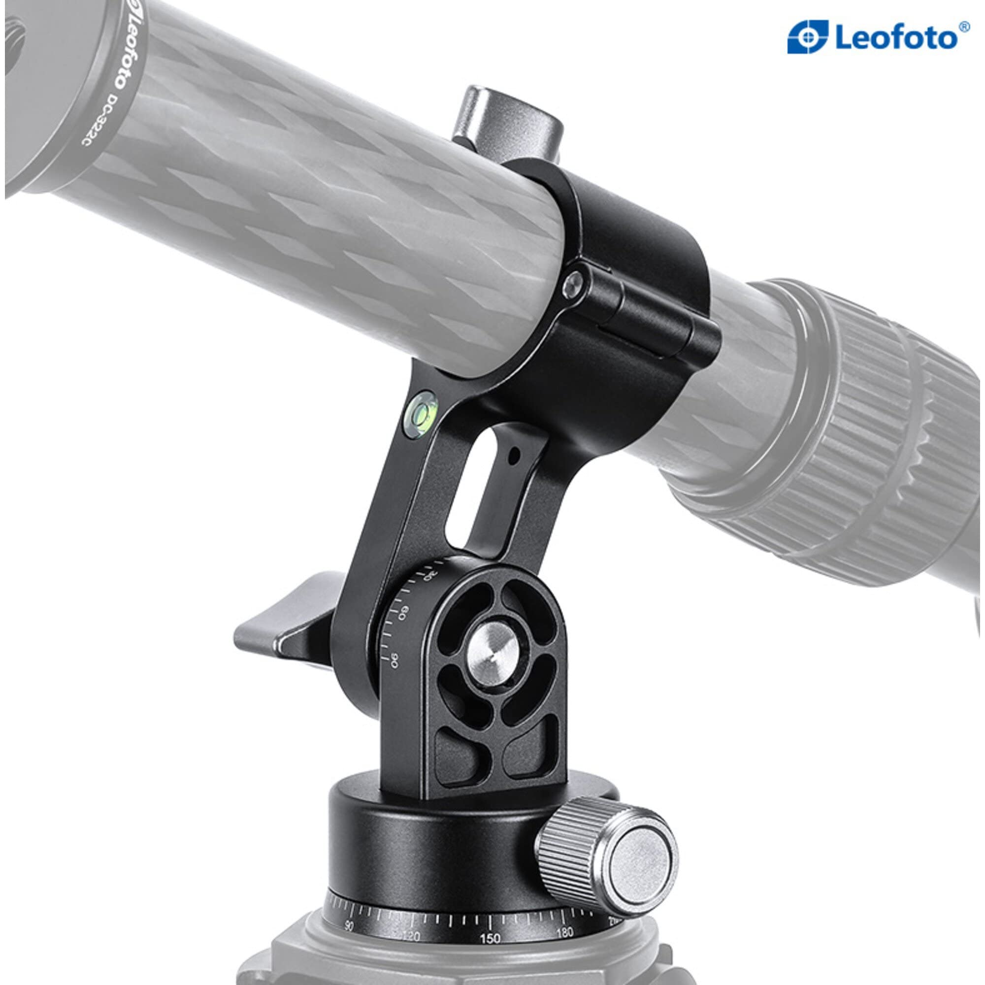 Leofoto HS-28 - Adattatore inclinazione/convertitore con base per treppiede centrale da 28 mm