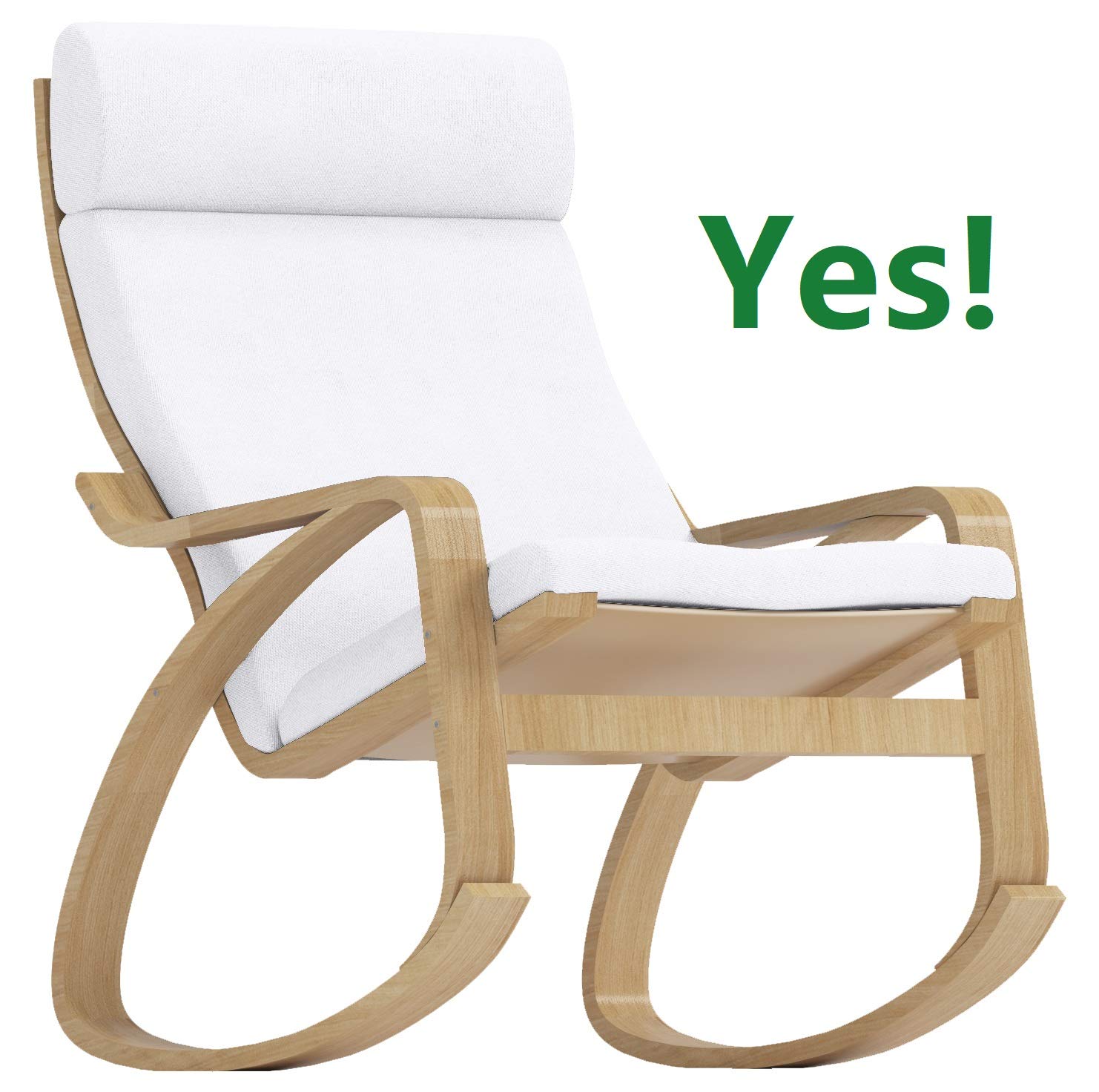 The Cotton Poang Chair Cover Replacement is Custom Made for IKEA Poang