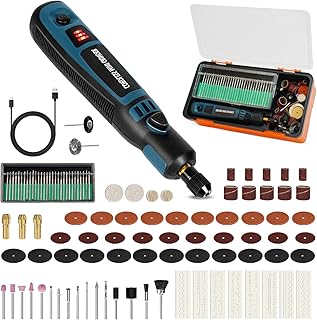 Lápis de gravação elétrica de 96 bits, ajustável até 15.000 rpm, máquina de gravação com bateria USB recarregável para jóias, madeira, vidro, metal e cerâmica | Gravador rotativo portátil DIY