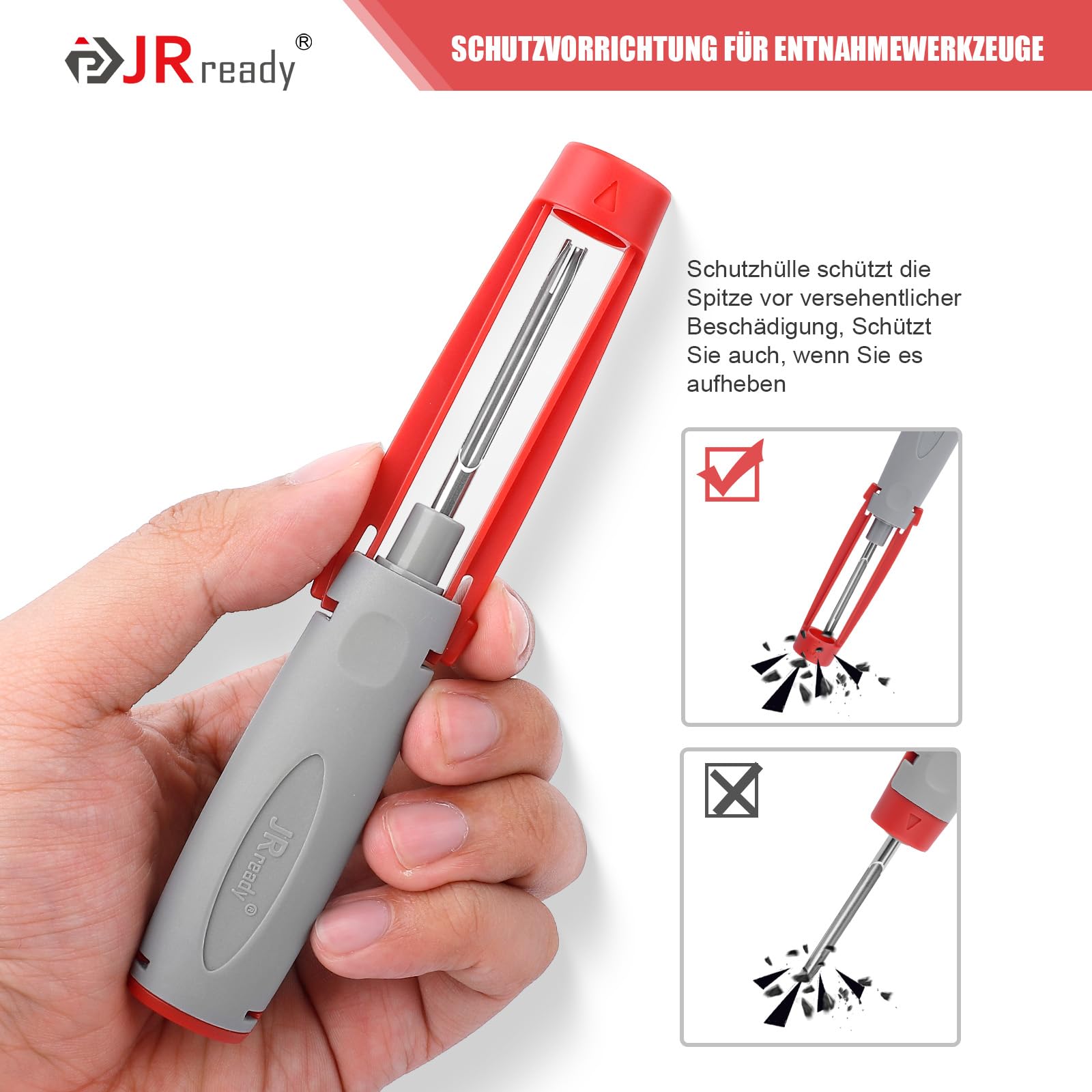 JRready JRconDRK-16DT-PRO strumento di sblocco nuovo aggiornamento con custodia protettiva per tedesco DT, DRC, HDP20, HD30, HD10, Jiffy Splice, Amphenol at Series 16# Contatto