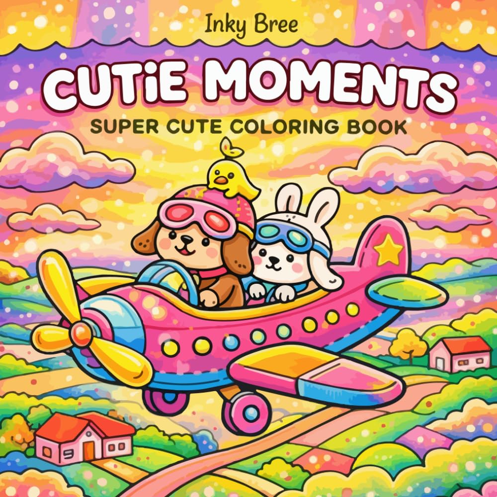 Cutie Moments: Super Cute Coloring Book
