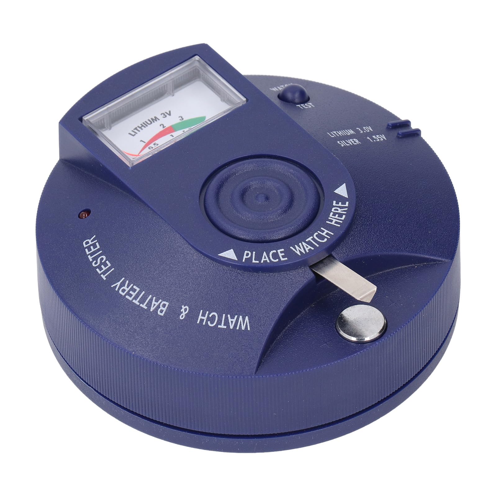 Testatore di batterie per orologi da polso e pile a bottone – Analizzatore portatile per batterie da,5 V e 3 V con rilevamento quarzo e test impulsi integrato