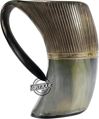 Miniatura 3 de Jarra medieval con cuerno vikingo, buey, cerveza nórdica, vino, Mead, Stein Ale, regalo de fiesta de Juego de Tronos