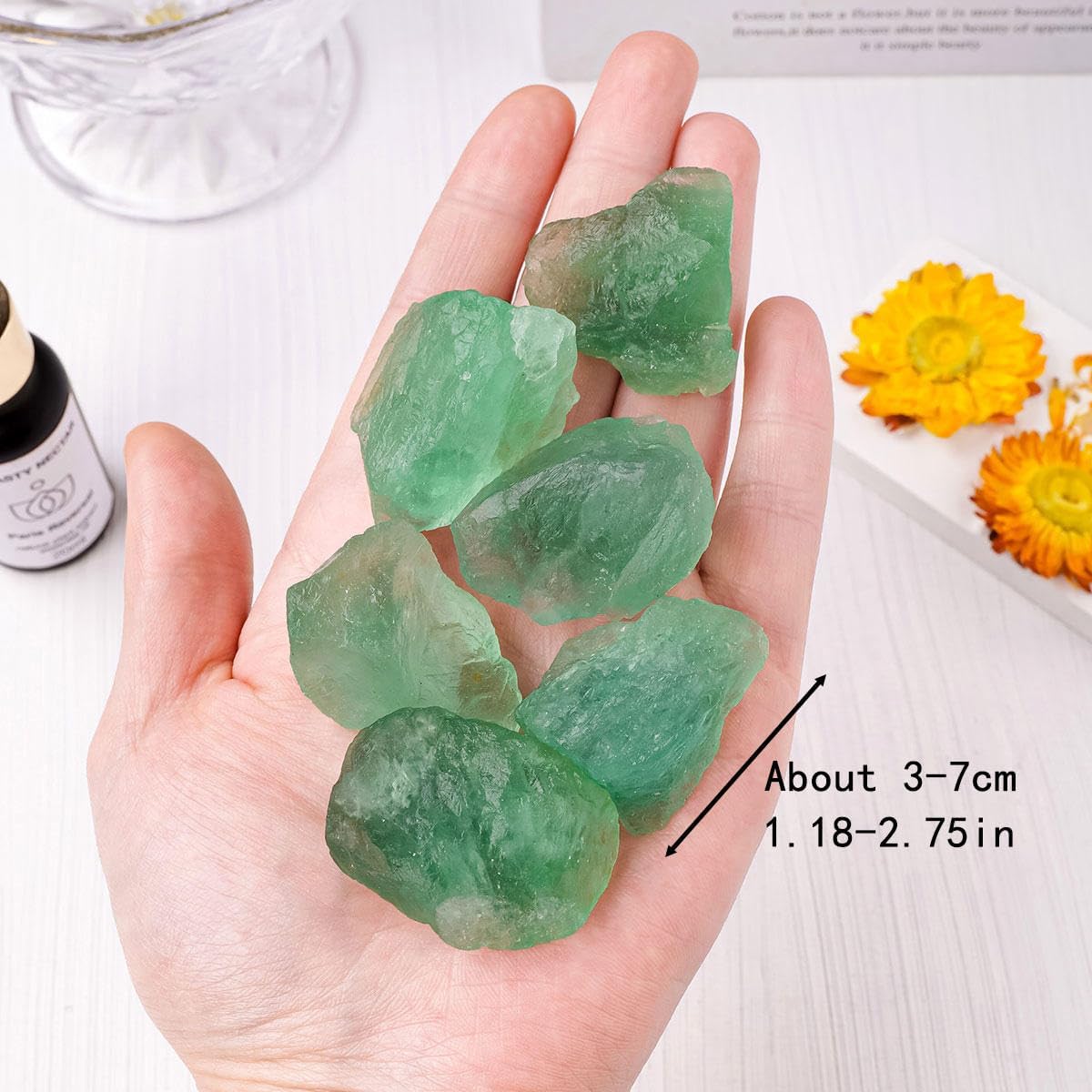 500g Natural Green Fluorite Crystal Raw Stone Crushed Stone Fish Tank Decorative Ornaments
