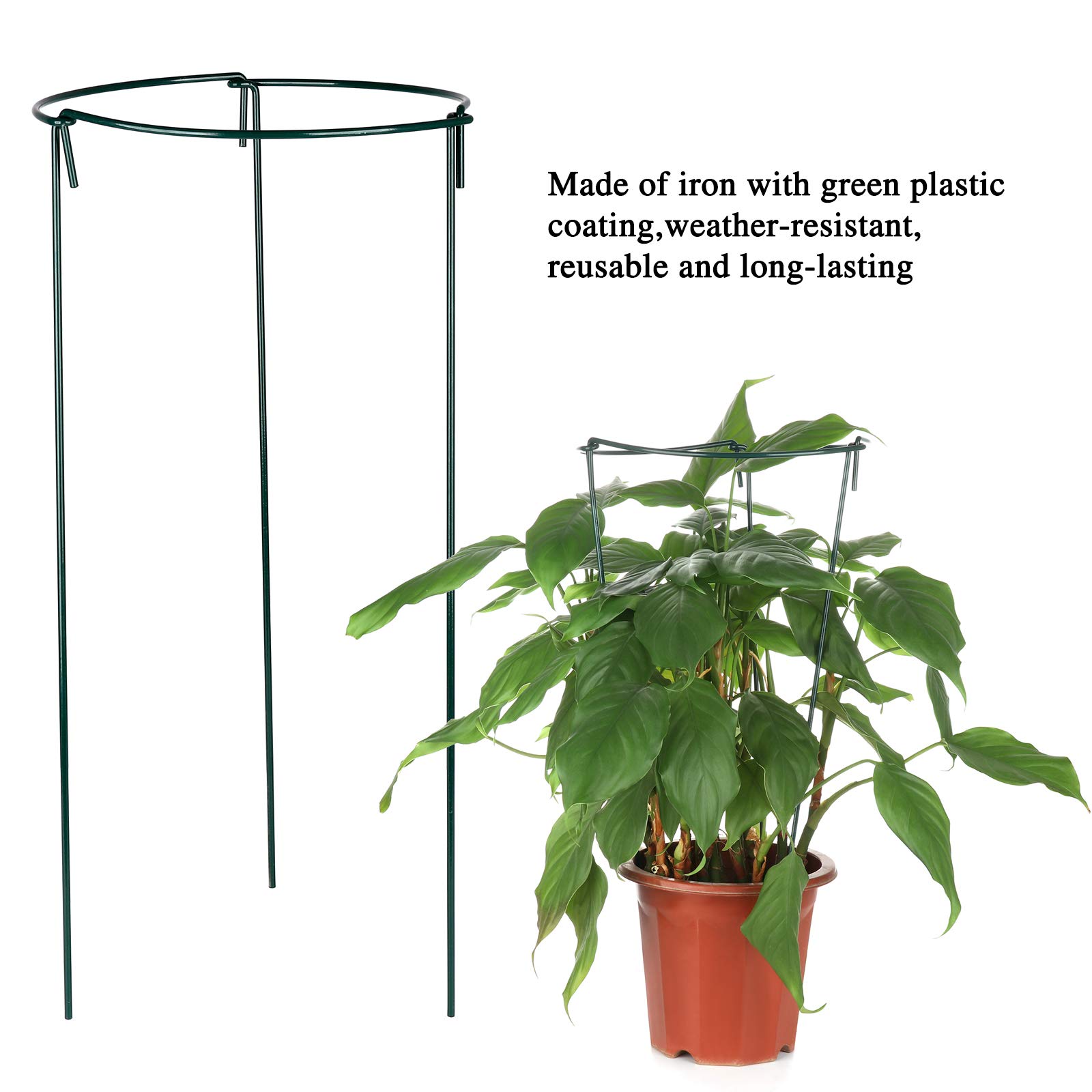 Metal Plant Support Stakes 6 Pack Compost For Outdoor Plants 4 Pack ...