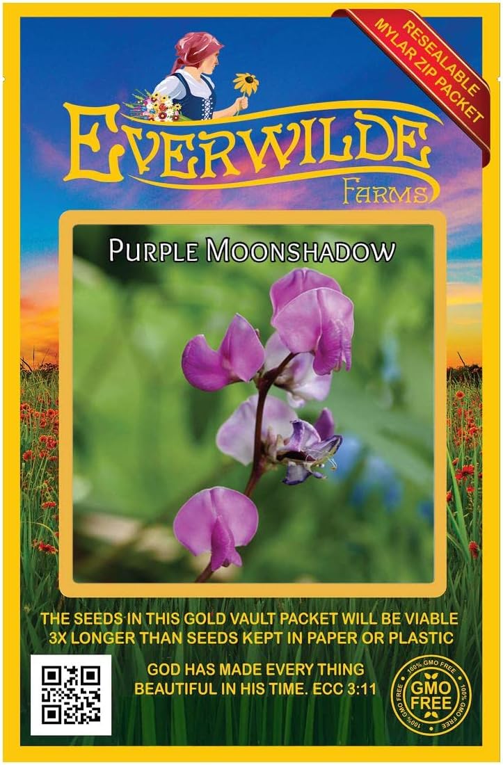 Everwilde Farms - 1 Lb Purple Moonshadow Wildflower Seeds - Gold Vault