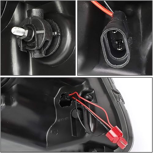 Miniatura 5 de DNA Motoring HL-HPL-JGC11-BK-AM Reemplazo de faros delanteros de proyector de luz LED dual negro para 11-13 Grand Cherokee