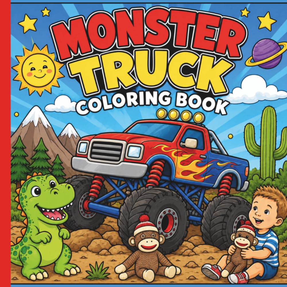 Monster Truck Coloring Book