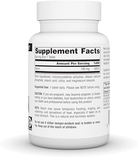 Miniatura 2 de Source Naturals Niacina 100 mg Vitamina B-3, sin OMG - 250 Tabletas
