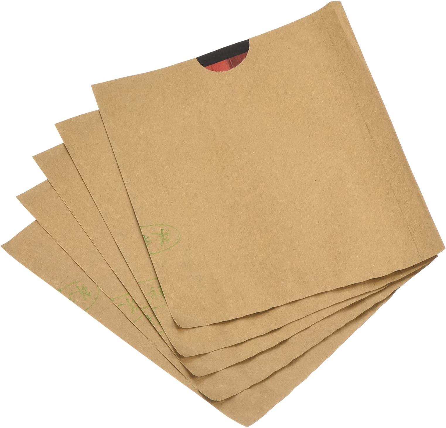Fruit Protection Bags 18x15cm Paper Rectangle Fruit Cover Bags for Fruit Flower Vegetable Protecting Yellow/Red Pack of 100