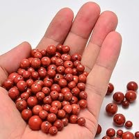 Vista 238 de 200 cuentas redondas y sueltas de cristal de cuarzo gris natural de 0.32 pulgadas (8 mm) para joyería y manualidades