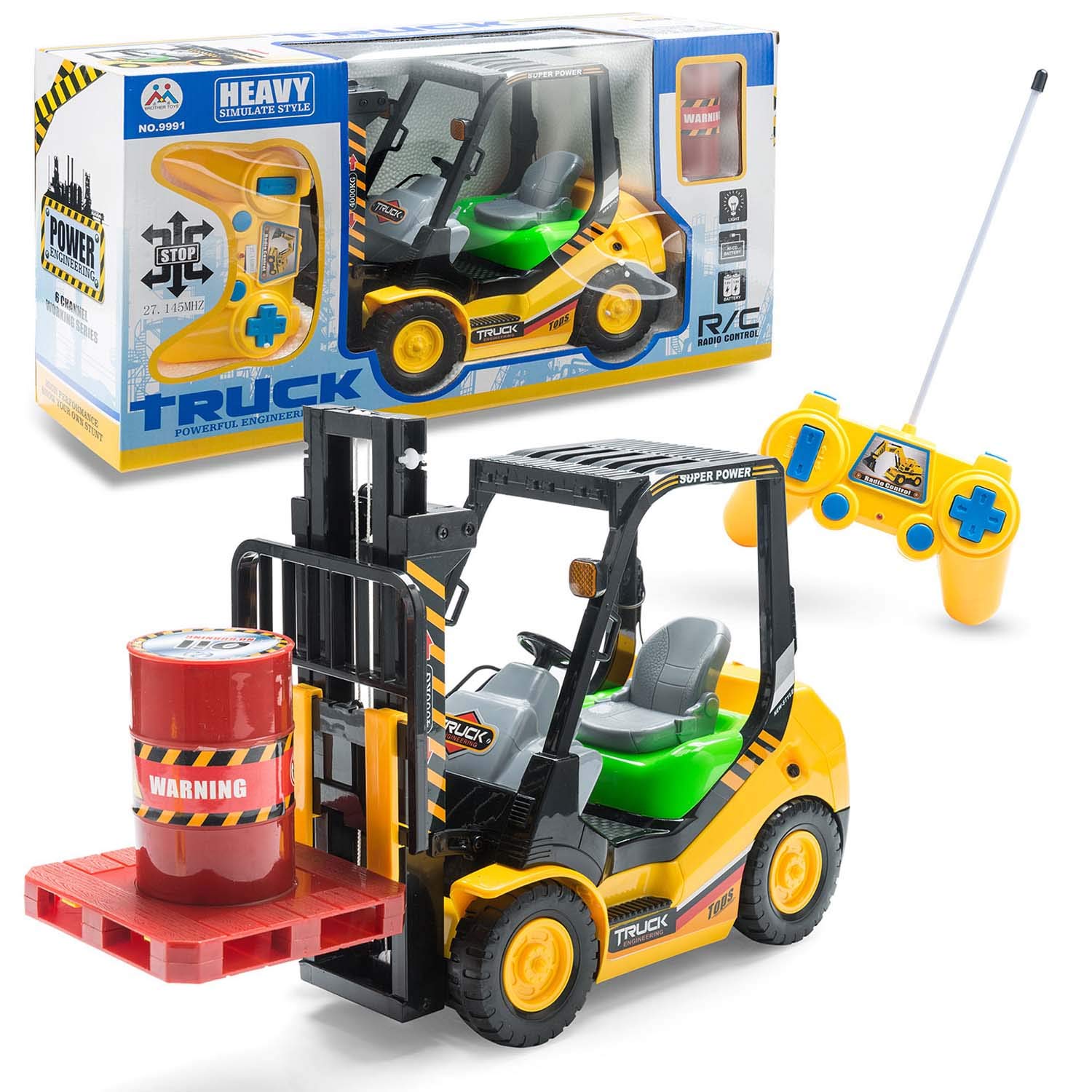 Control Remoto RC Carretilla Elevadora 1:14 R/C Modelo Apilador Camión de Alta Elevación Radio Juguete 2.4 GHz