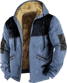 Men's Waterproof Ski Snow Jacket Insulated Winter Windproof Fleece Jacket with Hood Men'S Waterproof Jacket Rain Coat Mens Men'S Fleece Lined Winter Bomber Jacket