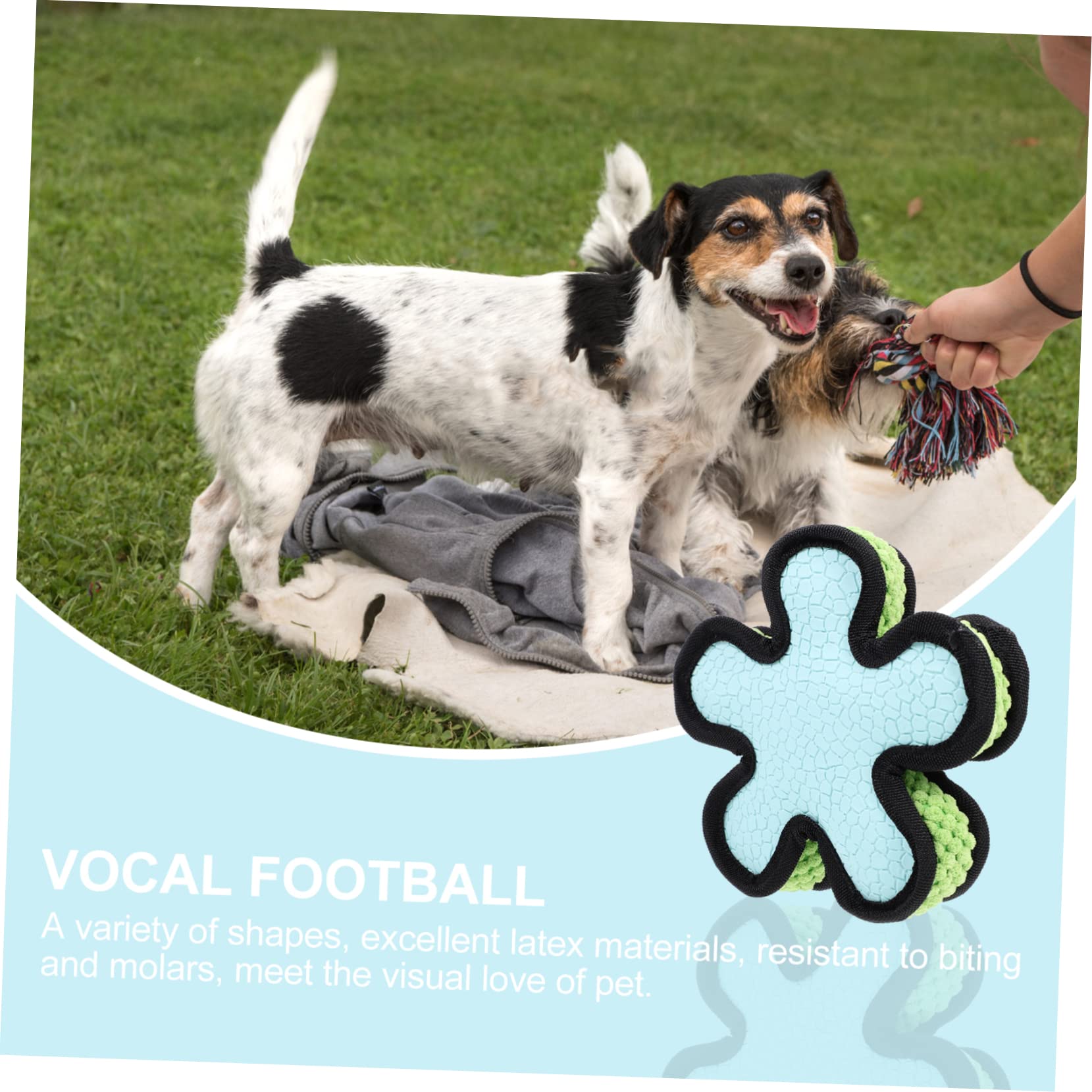SUPVOX 3piezas Juguete De Molar para Perros Pelota De Sonido Interactiva para Cachorros para Jugar Casa y Mantener La Salud