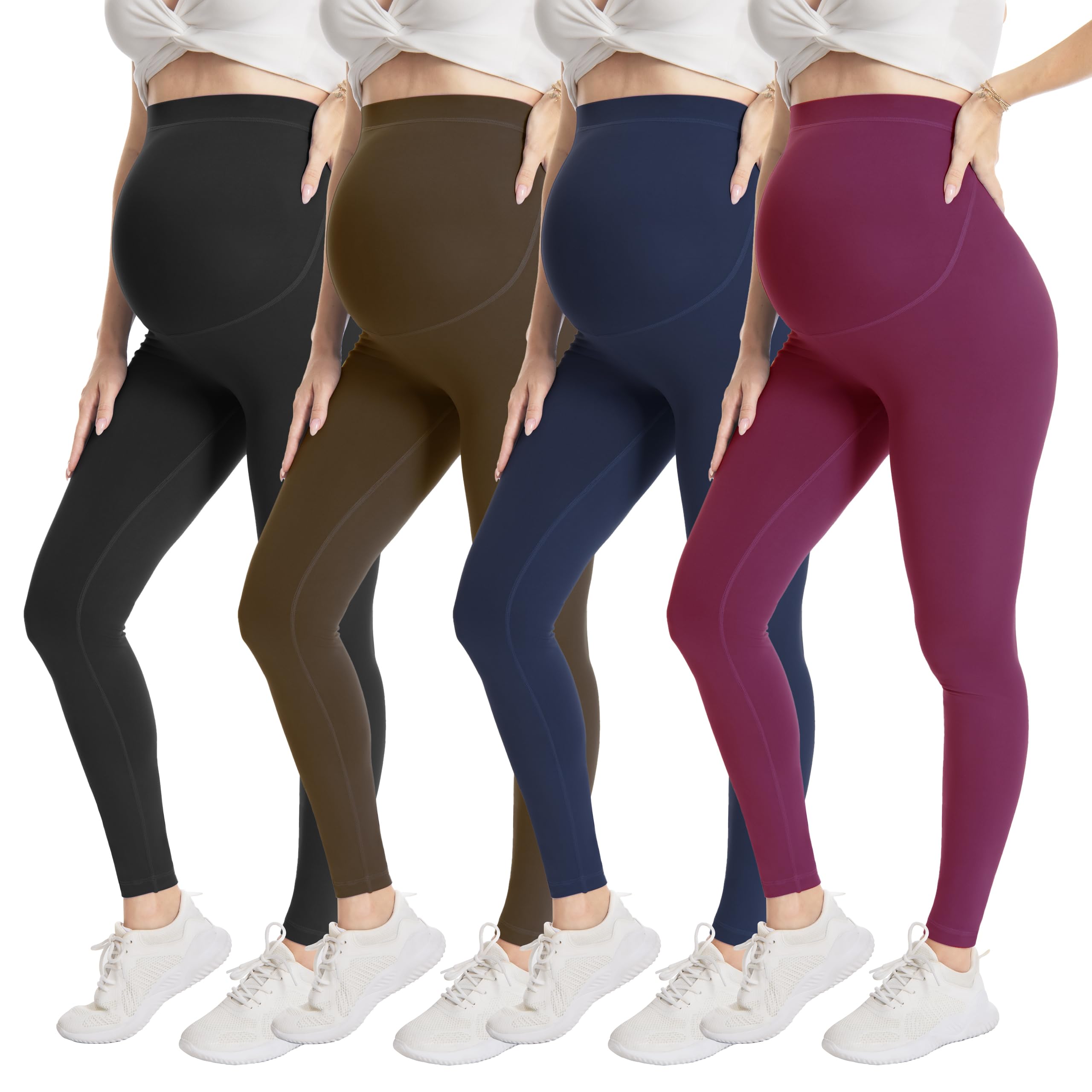 Over‑Belly Maternity Leggings, Soft Stretch Yoga Pants