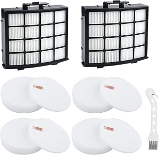 AZ2002 Vacuum Filters Replacement for Shark Vertex DuoClean PowerFin Upright Vacuum AZ2002, AZ2000W, AZ2000 Vacuum Filter, Part XFFKAZ2000, XHFAZ2000 (4 Foam, 4 Felt Filters, 2 HEPA Filters)