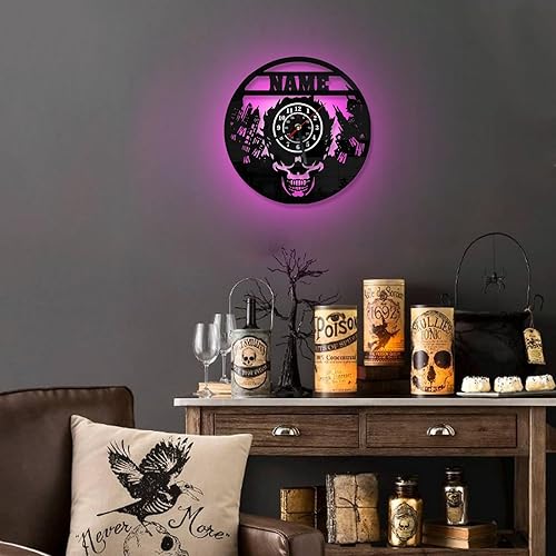 Miniatura 4 de QNTYCT Reloj de pared personalizado con estilo de coche, reloj de pared CustomArt con nombre personalizado, regalo perfecto para los amantes de los