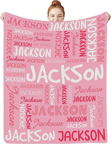 Artsadd Mantas personalizadas para niños con nombres, mantas personalizadas con nombre para adultos, mantas de bebé personalizadas para niños y