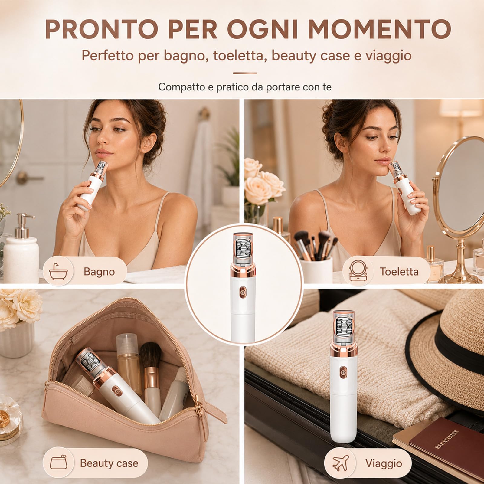 Prosilk 3.0 Epilatore Viso per Donna, Dispositivo per Rimuovere i Peli del Viso con Luce, 999900 Flash, 5 Livelli Regolabili, per Baffi, Mento e Guance – Uso Domestico (Bianco)