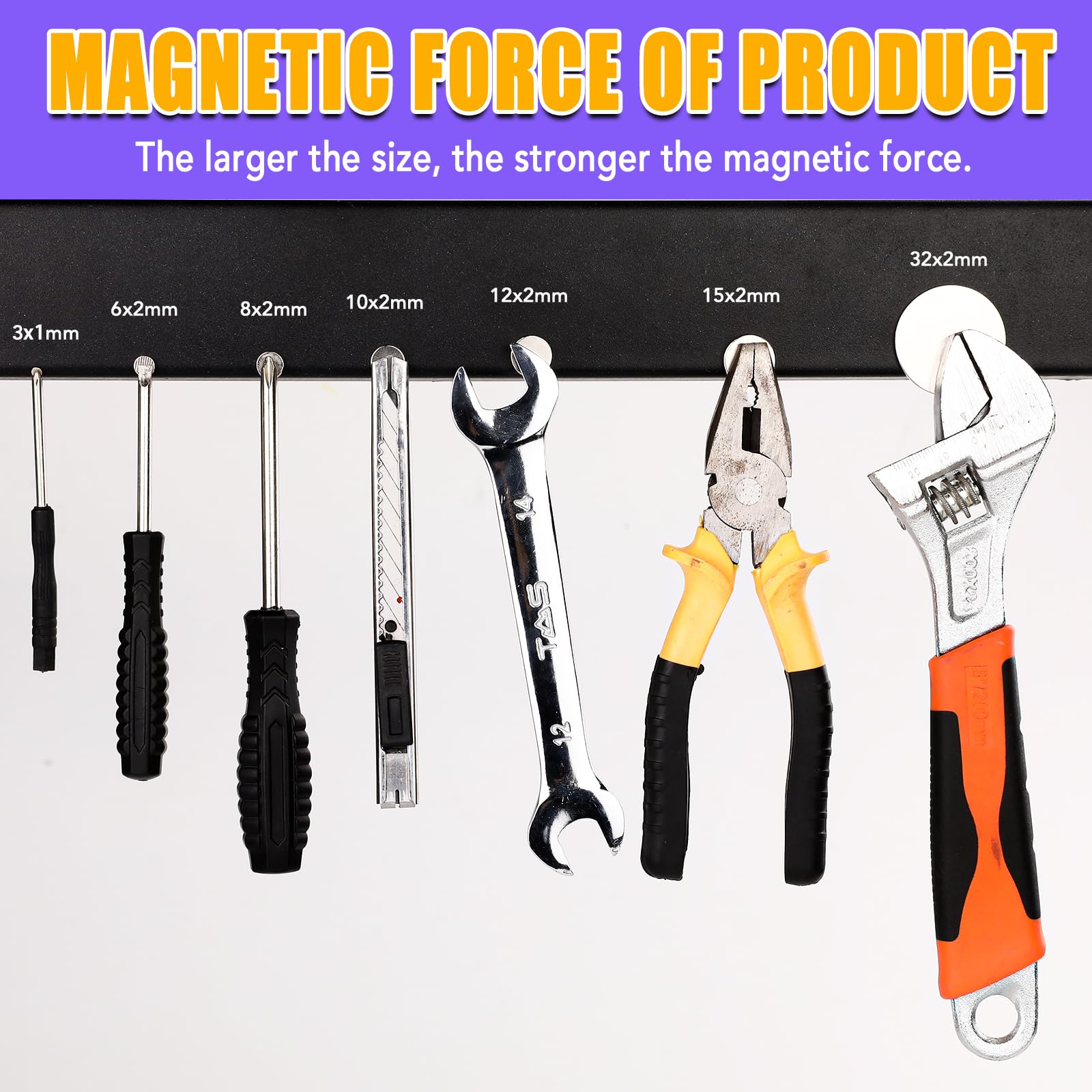 Snapklik.com : TRYMAG 358Pcs Rare Earth 7 Different Sizes Small Magnets