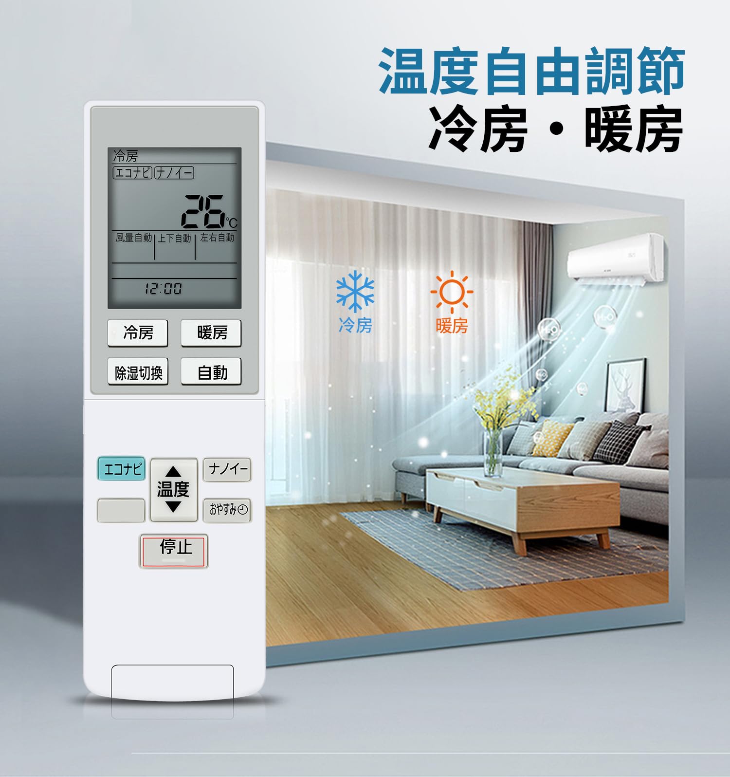 Amazon.co.jp: エアコンリモコン A75C4439 for Panasonic パナソニック