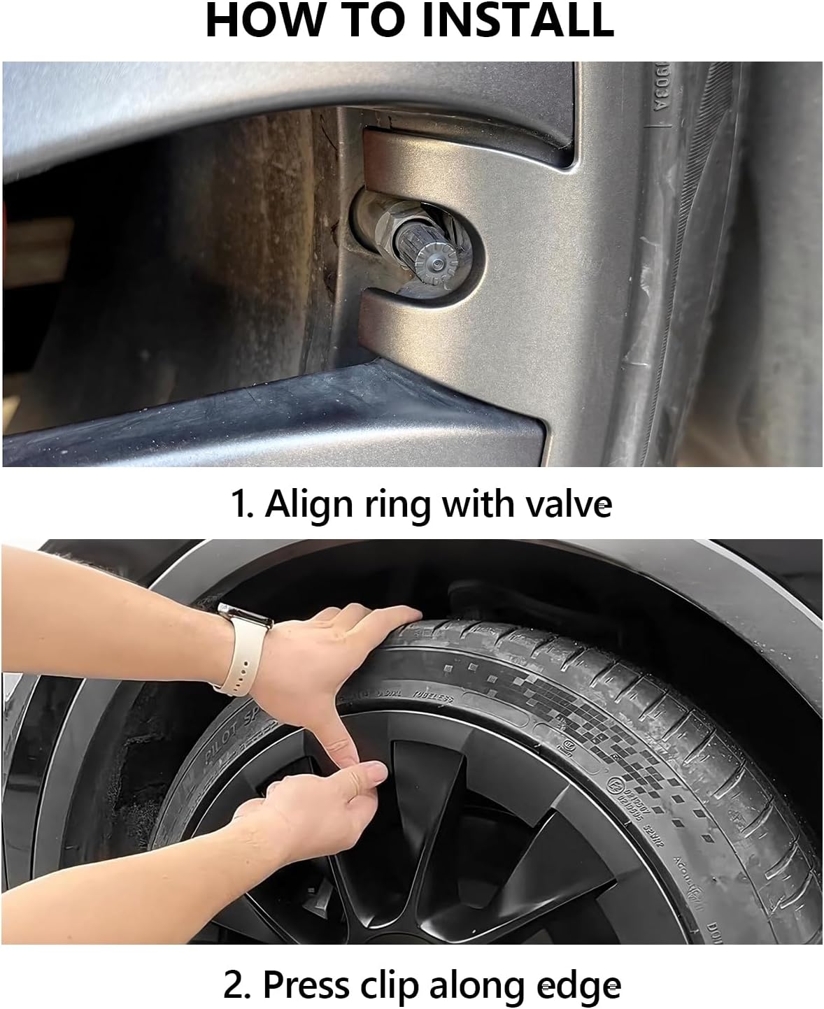 for Tesla Wheel Rim Protector Model Y Refreshed Juniper Accessories 2025 2026 Segmented Wheel Covers 20 Inch Wheel Rim Protector Uberturbine Cover Curb Rash Repair Kit Rim Tire Trim Ring