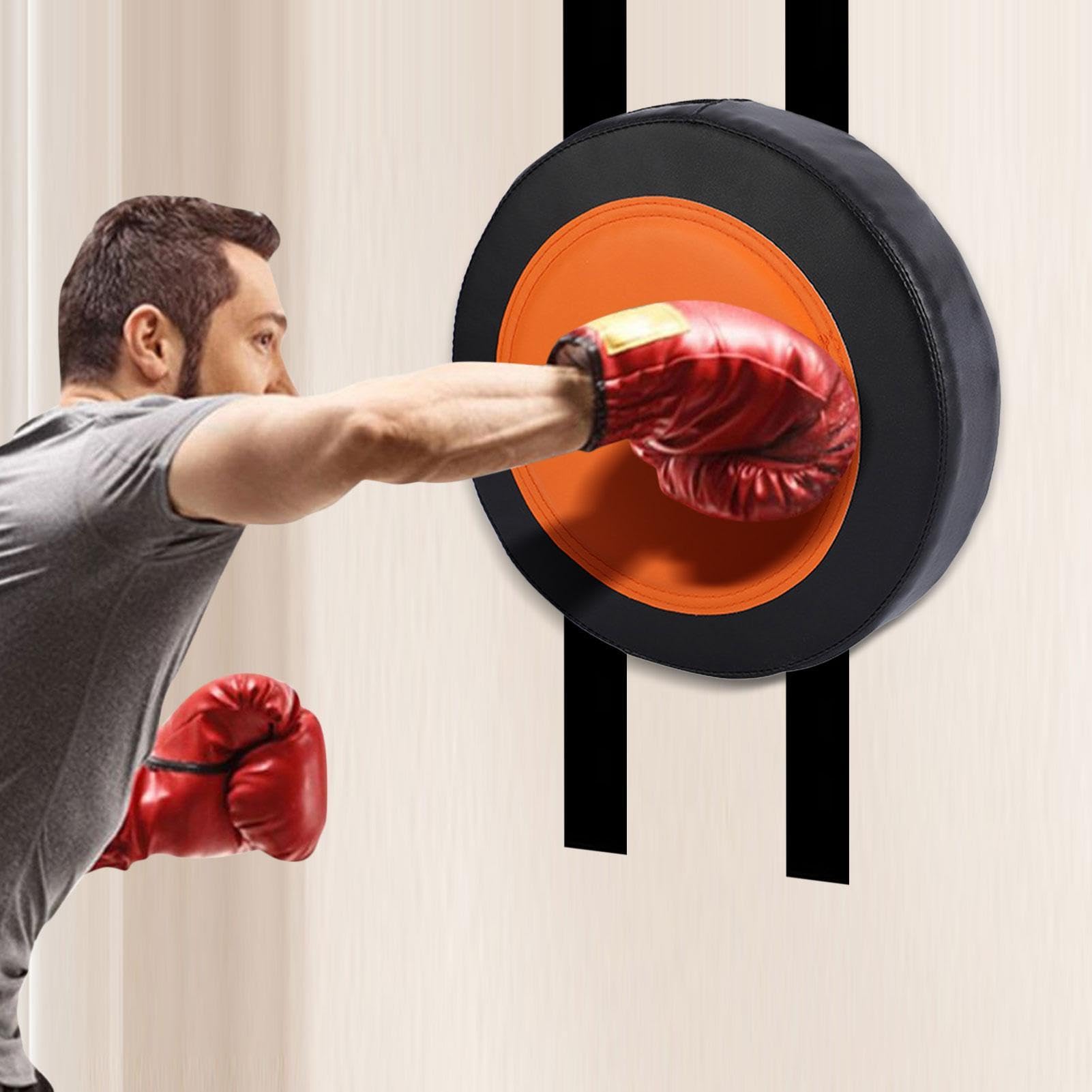 Tampone per punzonatura a parete,PU Leather Wall Target Punch | Attrezzatura per il fitness ad altezza regolabile per un allenamento confortevole di boxe Taekwondo