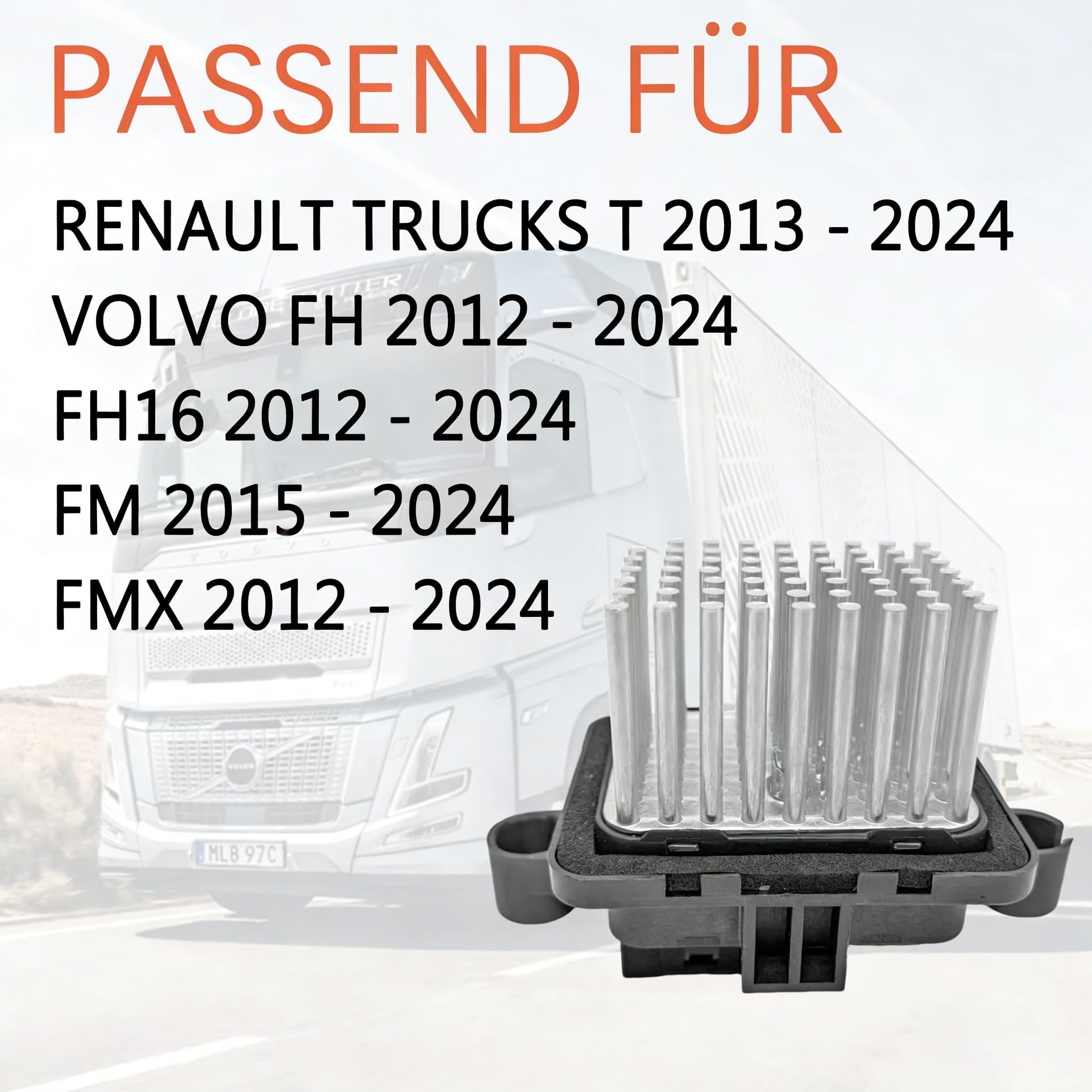 82349001 Heizlüftermotorschalterwiderstand für Volvo FH4 2015-2021 Euro6 Fahrerhaus 2015-2021, ersetzt # T9778002 294080421