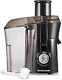 Hamilton Beach Juicer Machine, Big Mouth 3” Feed Chute for Whole Fruits and Vegetables, Easy to Clean, Centrifugal Extractor, Vegetable & Fruit Juicer, BPA Free, 800W Motor, Black Black 800W Motor