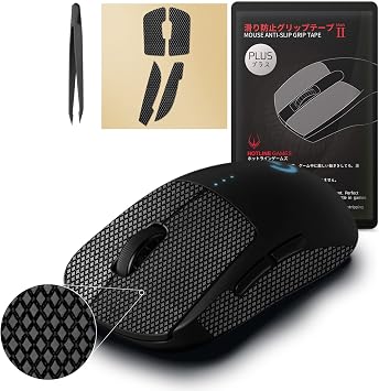 [ Grip Upgrade ] Hotline Games 2.0 Plus Anti Slip Grip Tape Compatible With Logitech G Pro Wireless Mouse Skins, Cut to Fit, Easy to Apply