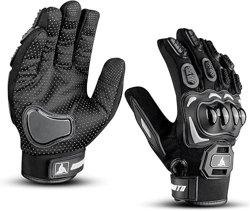Guantes de motocicleta para hombres y mujeres, guantes de conducción para pantalla táctil con protección de nudillos, ideales para BMX, ATV, MTB,