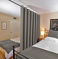 Vista 2 de H.VERSAILTEX Cortina de lino para oscurecer la habitación para dormitoriosala de estar, cortinas opacas extra anchas de 100 x 84 pulgadas